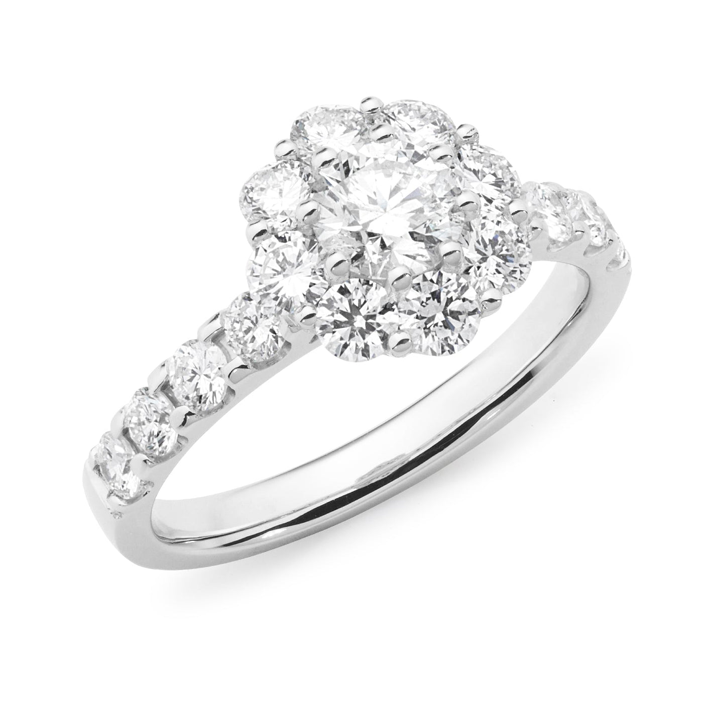 MMJ - Diamond Cluster Engagement Ring