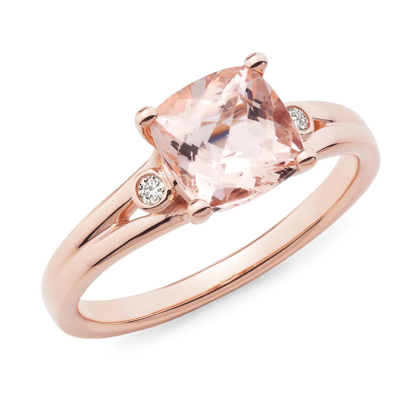 MMJ - Morganite & Diamond Claw Set Dress Ring