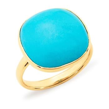MMJ - Turquoise Bezel Set Dress Ring