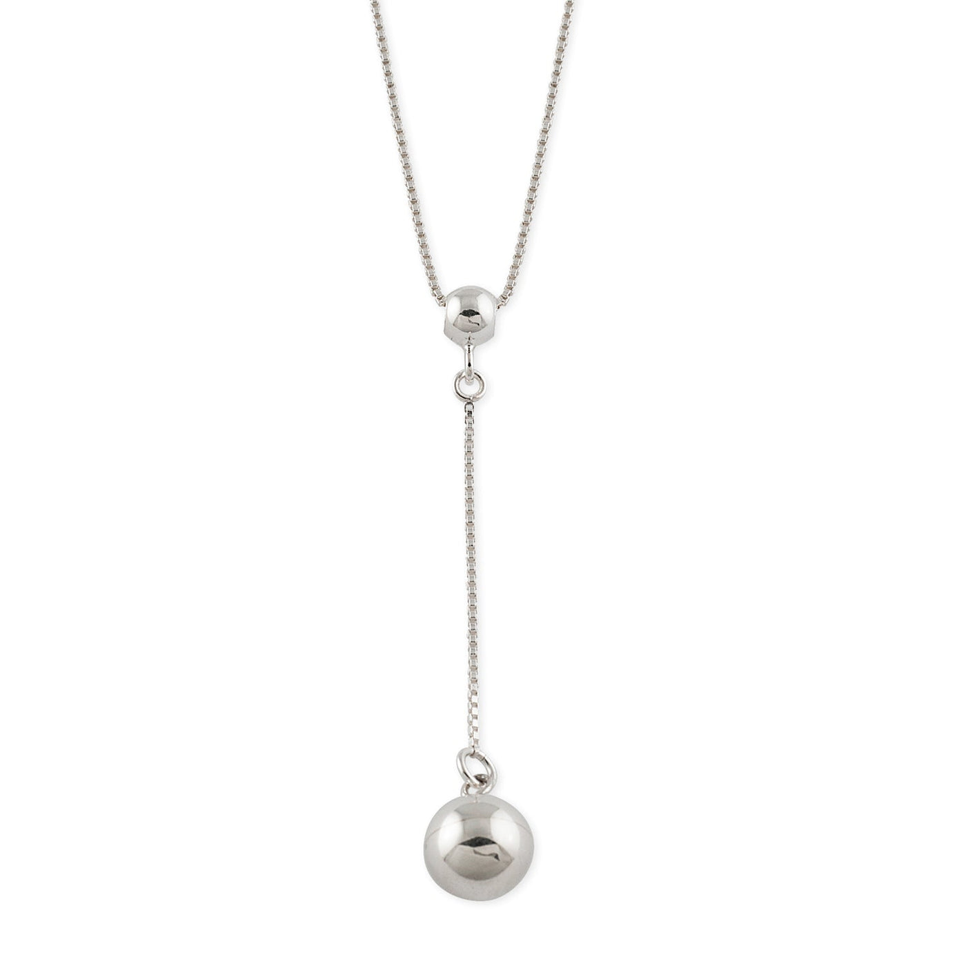 Von Treskow Box Chain Drop Necklace with Ball